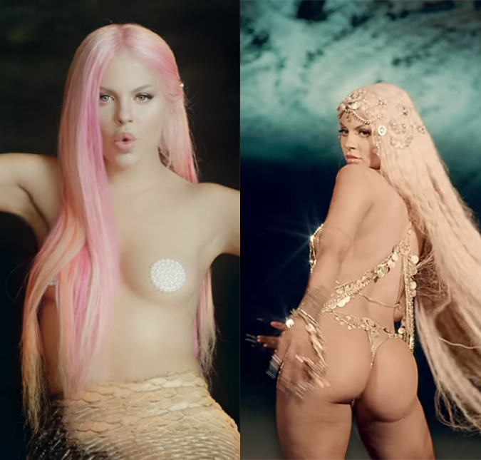 Luisa Sonza aparece de fio-dental e adesivo nos seios, colocando o corpão para jogo em novo clipe, <i>Fazendo Assim</i>. Assista!