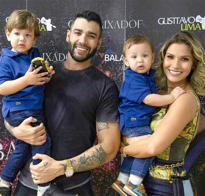 Gusttavo Lima explica pausa na agenda de <i>shows</i> em 2020: <i>Preciso ser um pai presente</i>