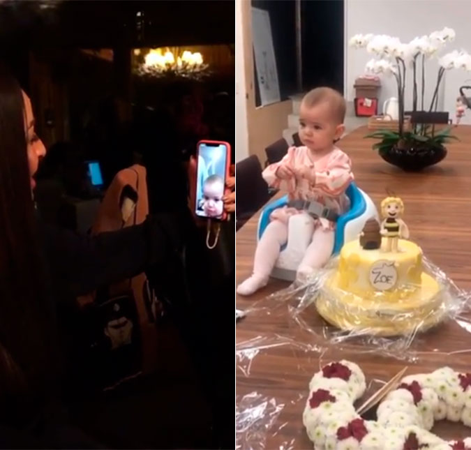 Longe de Sabrina Sato e Duda Nagle, Zoe celebra nove meses de vida ao lado da avó