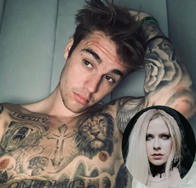 Justin Bieber descobre parentesco com Avril Lavigne e fica surpreso