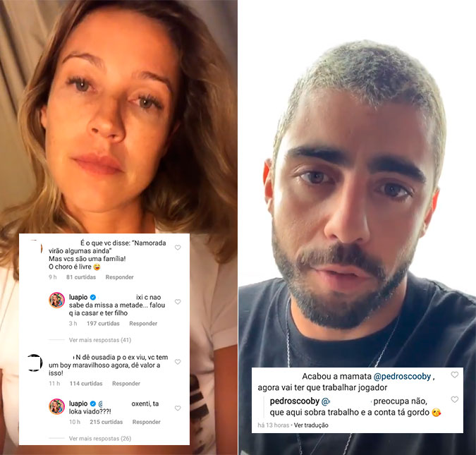 Pedro Scooby rebate internauta que afirmou que <i>mamata</i> do surfista acabou após término e Luana Piovani ironiza: <i>Falou que ia casar e ter filho</i>
