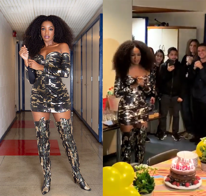 Iza ganha festa surpresa nos bastidores do <I>The Voice</I>: <I>- Muito feliz em fazer parte desta família</I>