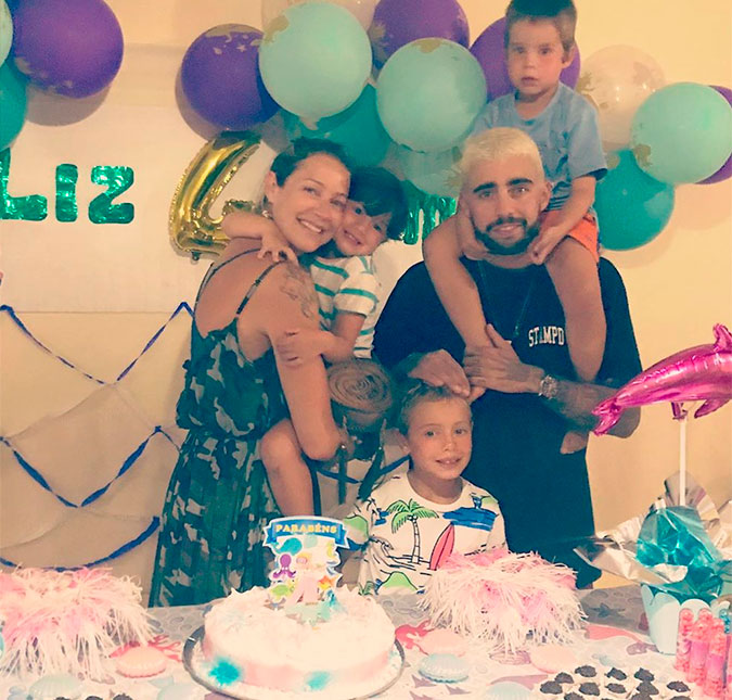 Luana Piovani mostra festa dos filhos gêmeos em Noronha com Pedro Scooby: <I>Papai veio, então família completa</i>