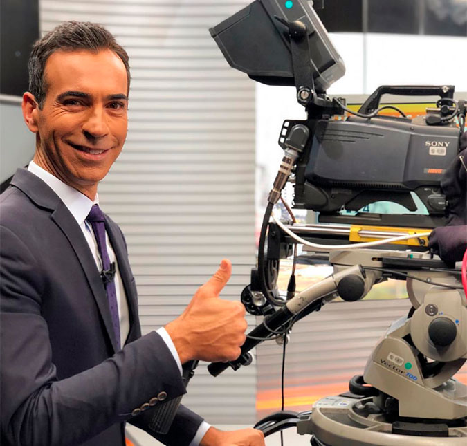 César Tralli erra entrada do <I>Jornal Hoje</i> e vira meme nas redes sociais
