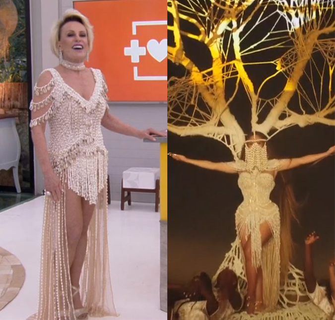 Ana Maria Braga usa vestido de 13 mil reais idêntico ao de Beyoncé durante o <i>Mais Você</i>!