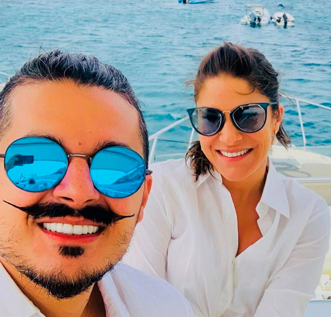 Priscila Fantin e Bruno Lopes se casam em clima intimista na Grécia