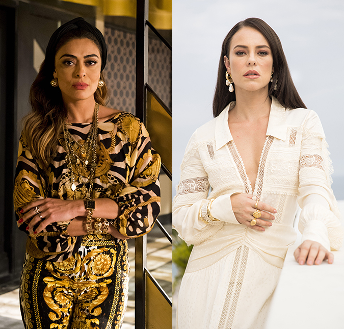 Juliana Paes fala sobre boatos de não se dar bem com Paolla Oliveira nos bastidores de <i>A Dona do Pedaço</i>: - <i>É uma fofoca danada isso</i>