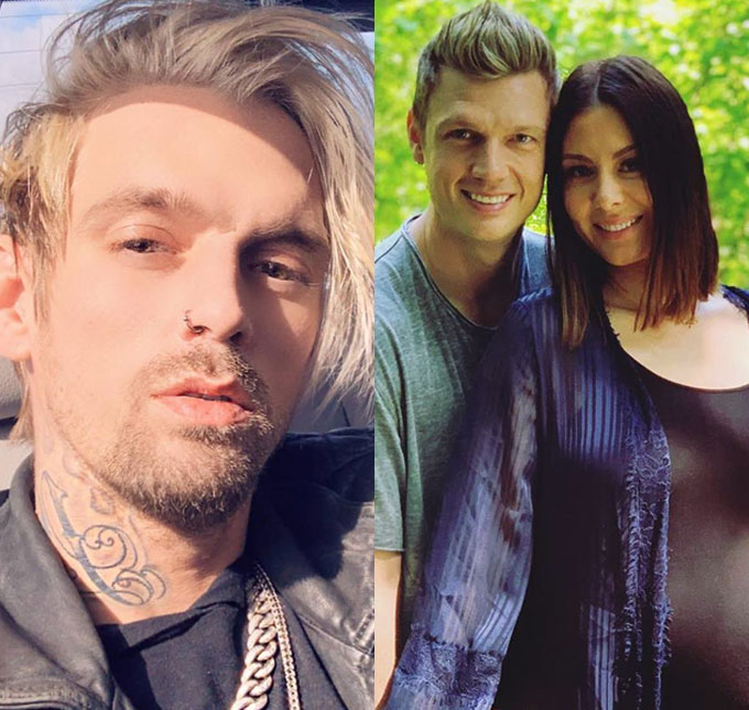 Nick Carter pede ordem de restrição contra Aaron Carter após ele ameaçar matar a esposa grávida do <i>BSB</i>