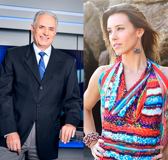 Após alfinetadas no passado, William Waack pretende gravar programa com Cris Dias