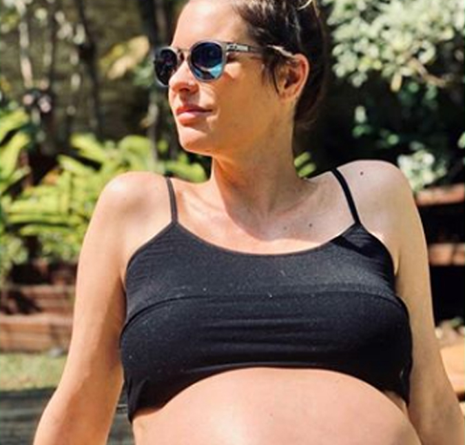 Na reta final da gravidez, Fernanda Lima compartilha momentos em que está cuidando de sua saúde