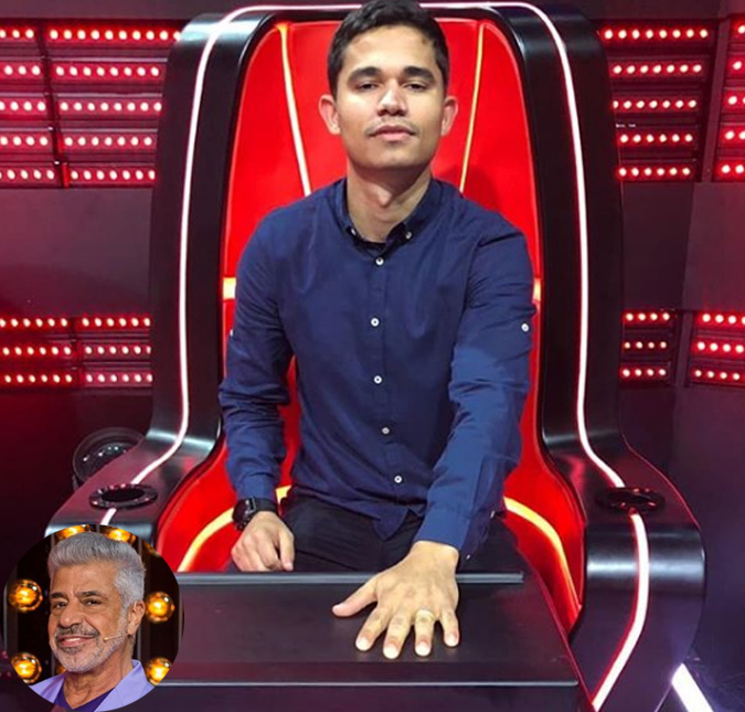 Marido de Lulu Santos posta foto brincando de ser o novo técnico do <i>The Voice Brasil</i>
