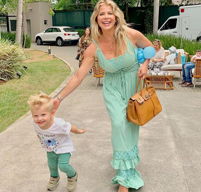 Um dia antes de fazer aniversário, Karina Bacchi agradece pela disposição para cuidar de Enrico Bacchi