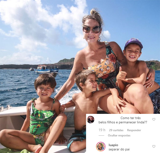 Luana Piovani revela segredo para permanecer linda após ter três filhos: <I>Separar do pai</I>