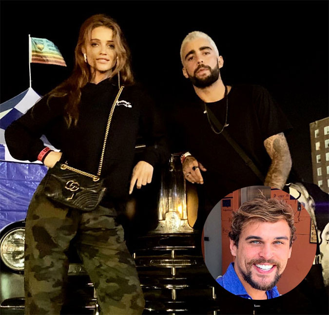 Após beijar Cintia Dicker no <I>Rock In Rio</I>, Felipe Roque diz não saber do <I>affair</I> da modelo com Pedro Scooby