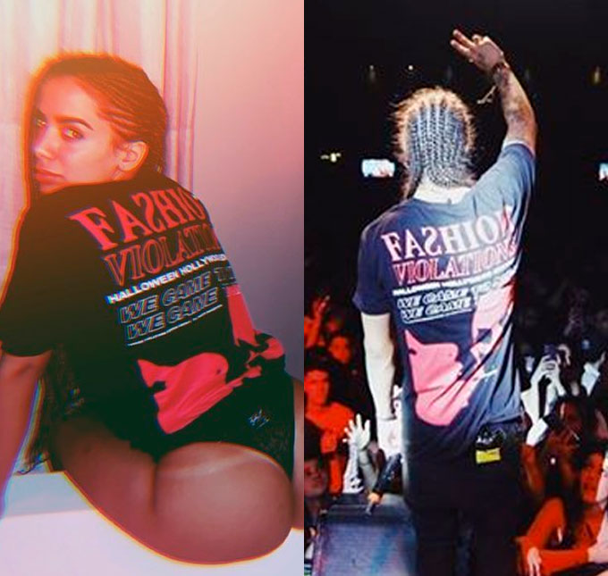 Anitta posta vídeo nua no chuveiro e reforça rumores de romance com Vitão ao aparecer usando camiseta do cantor!