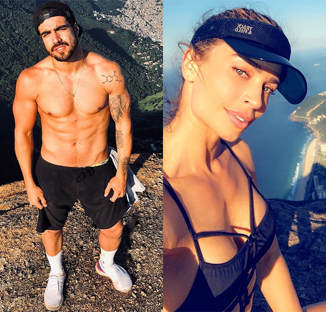Caio Castro comenta foto de Grazi Massafera após trilha dos dois - e atriz vai fazer curso de paraquedismo