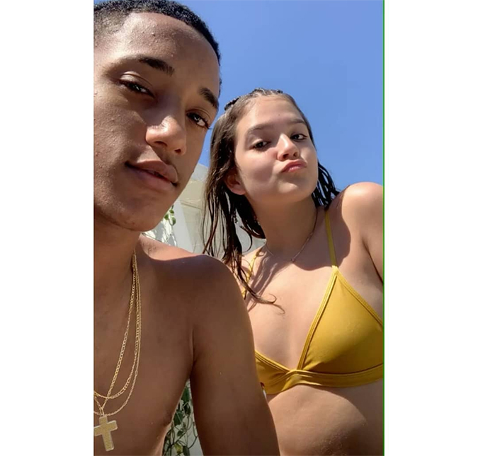 Mel Maia curte dia de sol ao lado do namorado, João Pedro!