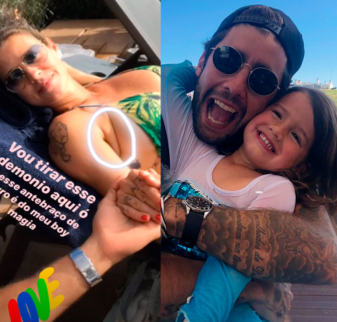 No Brasil, Luana Piovani se prepara para cirurgia e Pedro Scooby pergunta aos filhos o que pode fazer na ausência da atriz: <i>Bagunça</i>