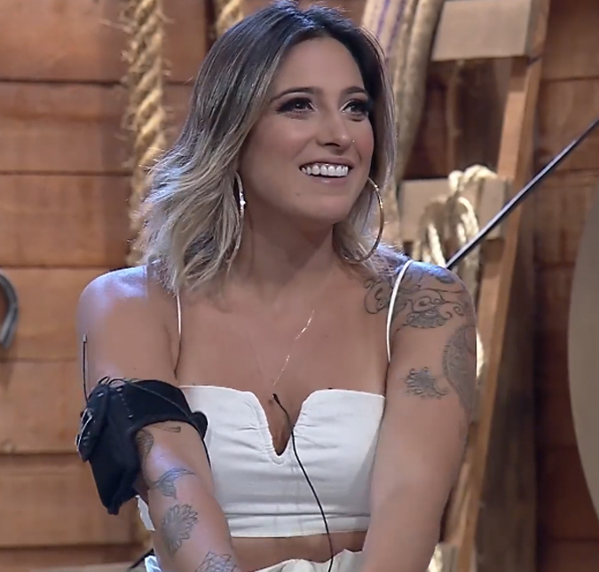 Após a eliminação em <I>A Fazenda 11</i>, Tati Dias fala sobre Bifão: <i>- Só fica em cima do muro e lambe o c* da Andréa</i>