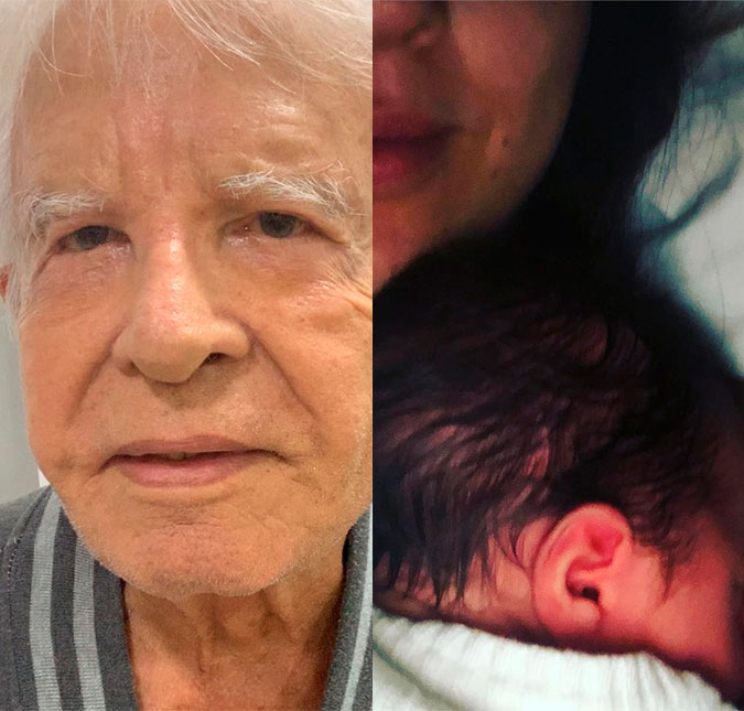 Cid Moreira mostra que é fã número um de Clara Maria e brinca com Tatá Werneck: <I>Você é só estranha, feia não é, não</I>!