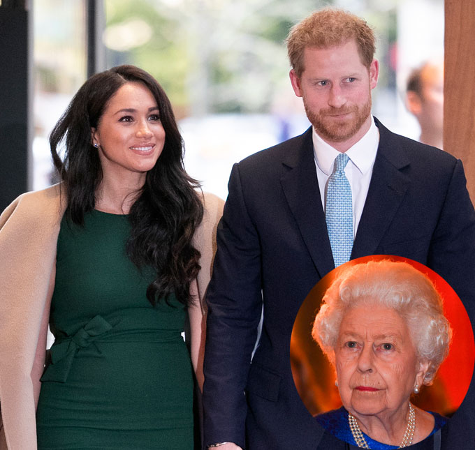 Meghan Markle e príncipe Harry abandonam família real após briga com Rainha Elizabeth II, diz <i>site</i>