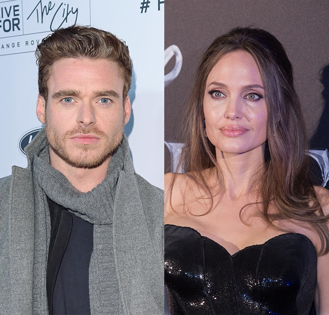 Eita! Angelina Jolie e Richard Madden saem às pressas de <i>set</i> de filmagem após bomba ser encontrada no local
