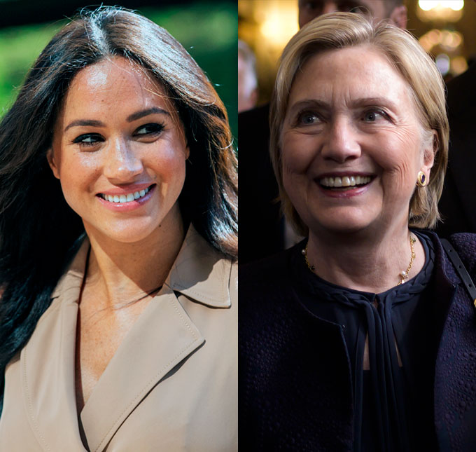 Meghan Markle se encontra secretamente com Hillary Clinton, diz revista