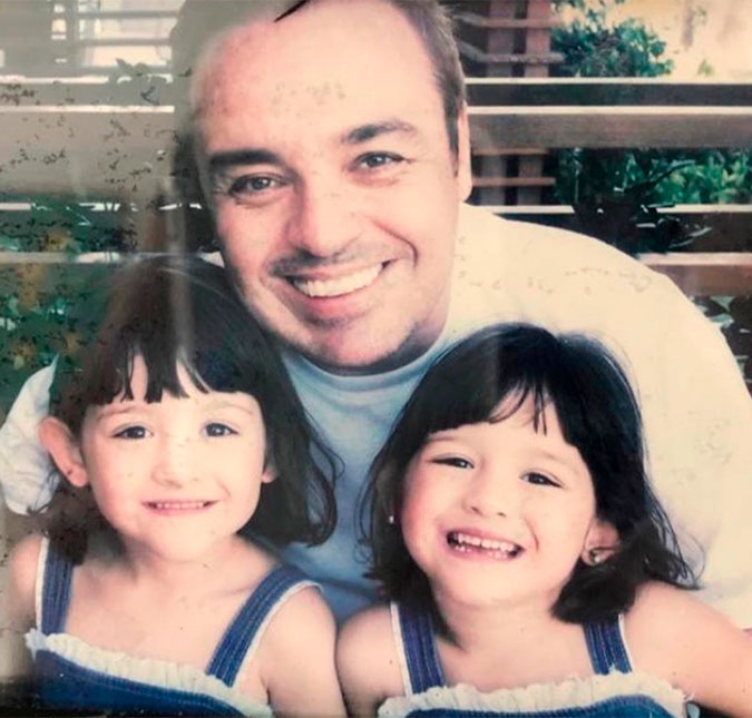 Gêmeas de Gugu Liberato, Marina e Sofia se despedem do pai nas redes sociais: <I>Partiu deixando um vazio no meu coração</I>