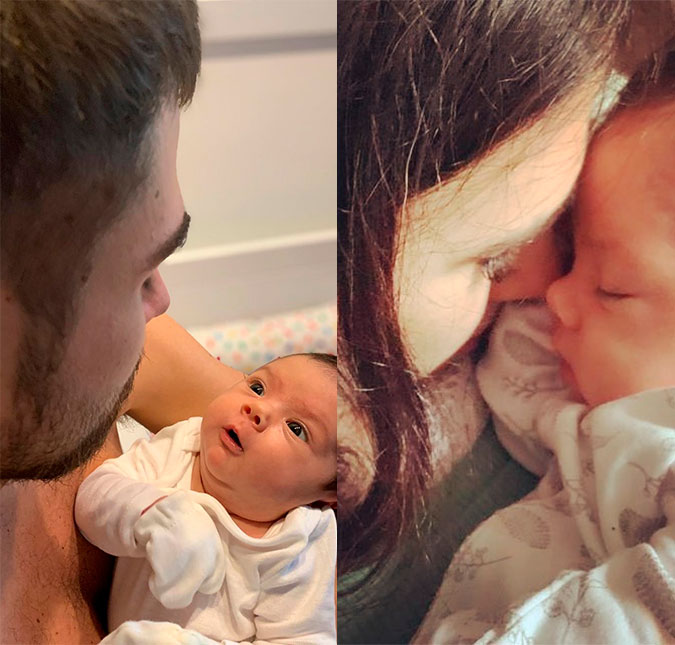 Tatá Werneck e Rafael Vitti fazem homenagens e celebram o primeiro mês de vida de Clara Maria