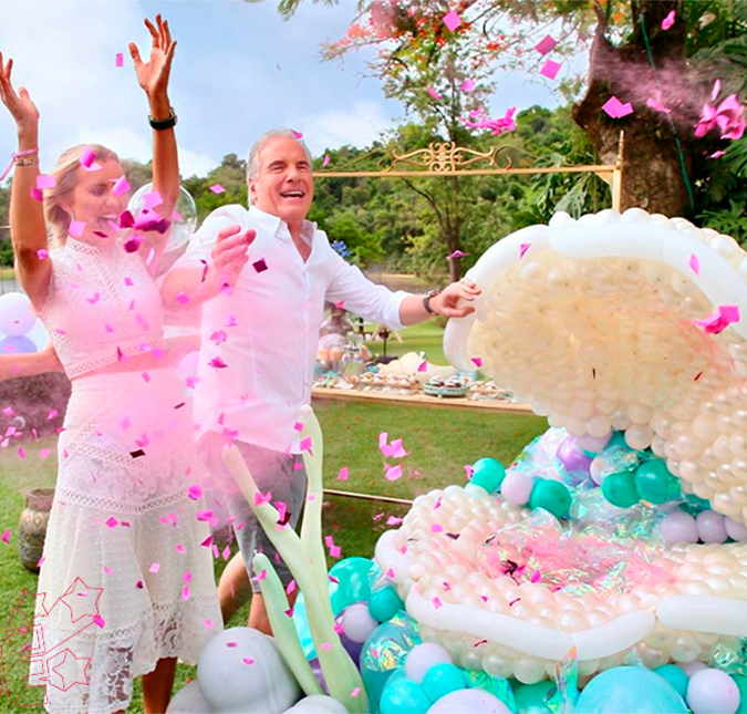 Em chá revelação, Ana Paula Siebert e Roberto Justus revelam sexo e nome do bebê. Saiba!