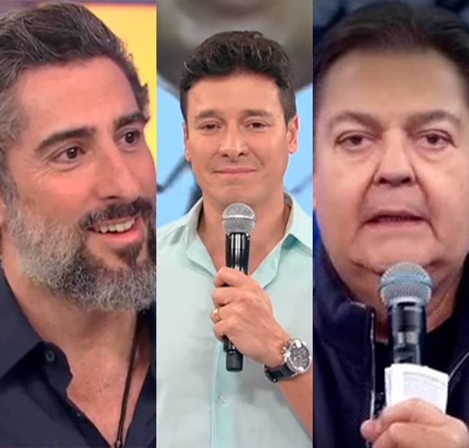 Em homenagem a Gugu, Rodrigo Faro e Mion se emocionam e Faustão dispara: <i>Fomos adversários, mas jamais inimigos</i>
