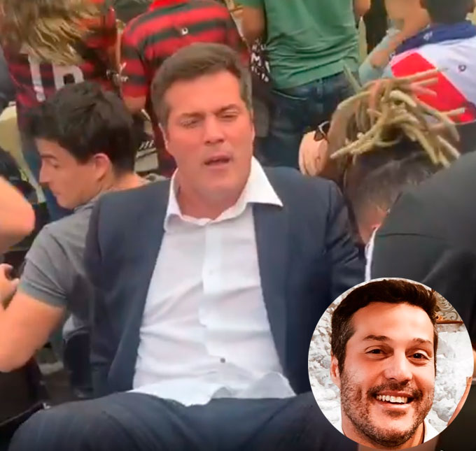 Após Julio Cesar desmaiar na arquibancada em vitória do Flamengo, o marido de Susana Werner se explica: </i>- Foi muita emoção</i>