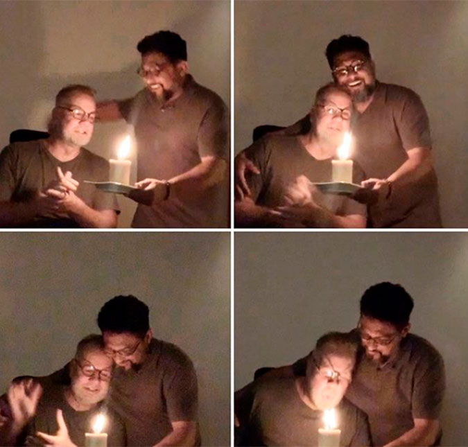 Luiz Fernando Guimarães celebra aniversário de 70 anos de idade ao lado do marido: <I>Estamos juntos para sempre!</I>