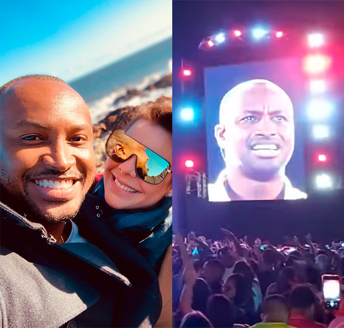 Thiaguinho chora ao cantar música que fez para Fernanda Souza em <I>show</I>; assista ao vídeo
