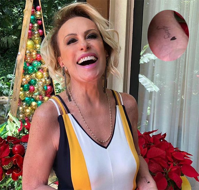 Ana Maria Braga faz tatuagem com nome de novo namorado, diz revista