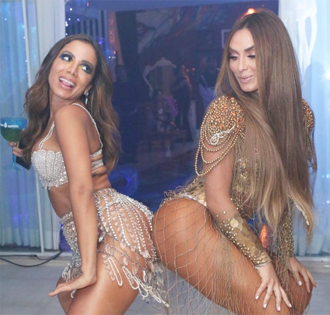 Anitta convida Nicole Bahls para férias na neve - e não chama o marido da amiga, Marcelo Bimbi
