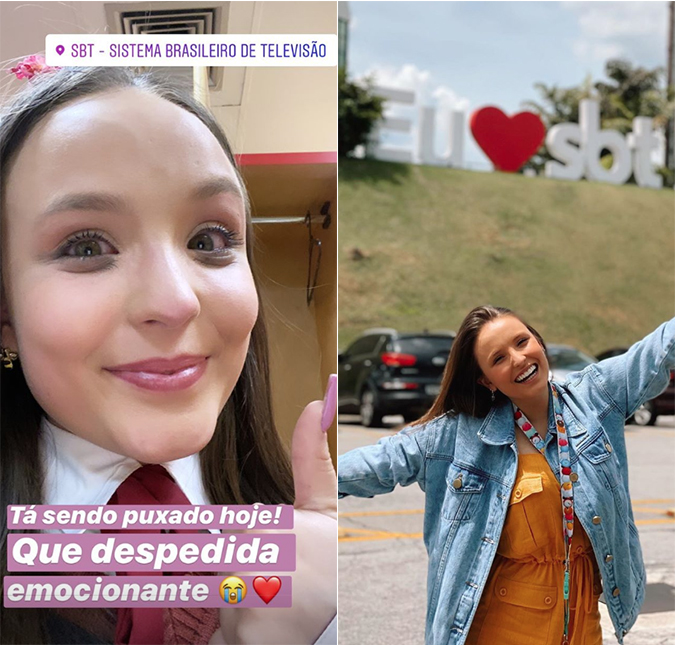 Larissa Manoela chora ao se despedir do SBT após dez anos na emissora