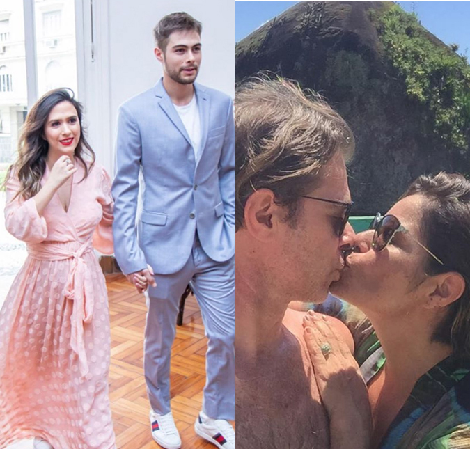 Tatá Werneck celebra união dos sogros e surge com look de madrinha de casamento, veja