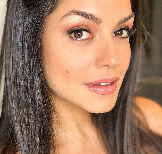Thais Fersoza posta foto com <i>make</i> produzida e ganha elogio de Michel Teló: <i>Maravilhosa!</i>