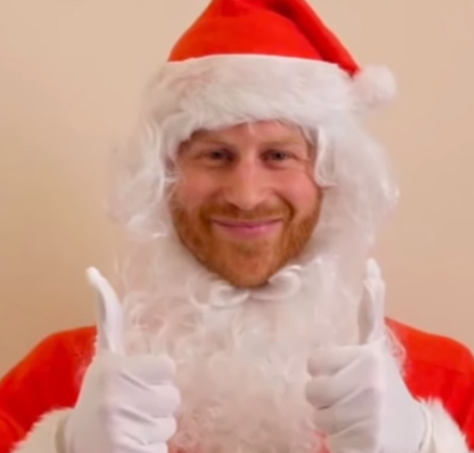 Príncipe Harry aparece vestido de Papai Noel em vídeo, veja!