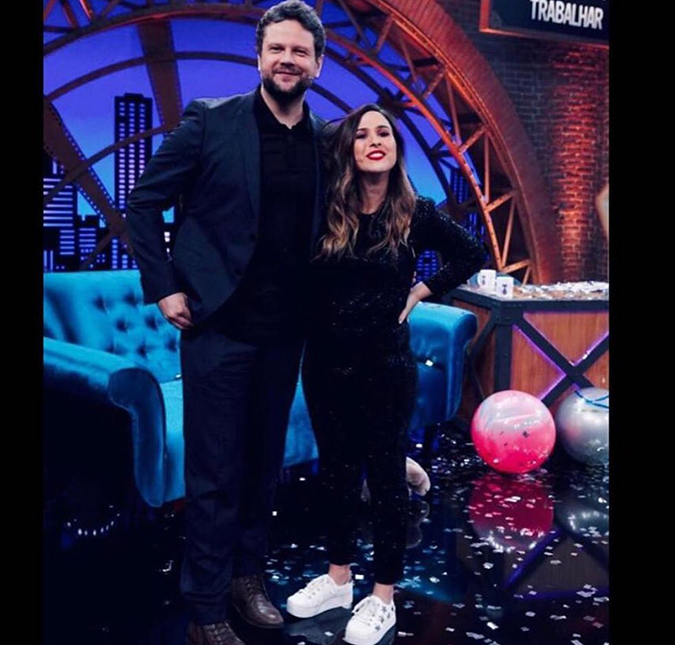 Tatá Werneck comemora nas redes sociais prêmio pelo programa <i>Lady Night</i> e brinca: - <i>Usem esse print para pedirem seus aumentos</i>