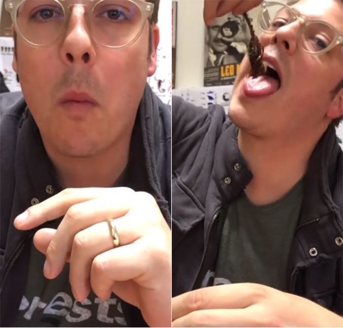 Fábio Porchat exibe vídeo comendo escorpião e Paola Carosella reage: <i>Parabéns pela coragem</i>