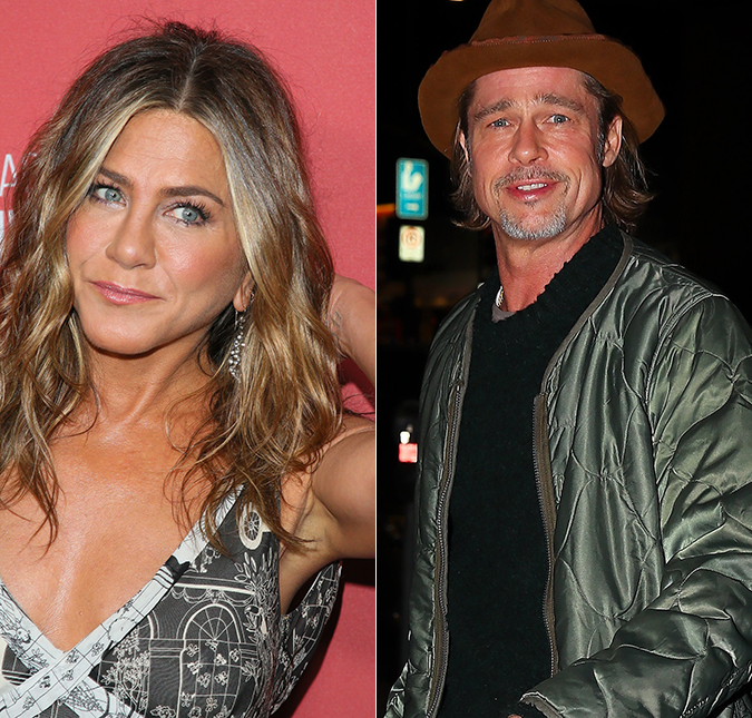 Brad Pitt e Jennifer Aniston estariam flertando, diz <i>site</i>