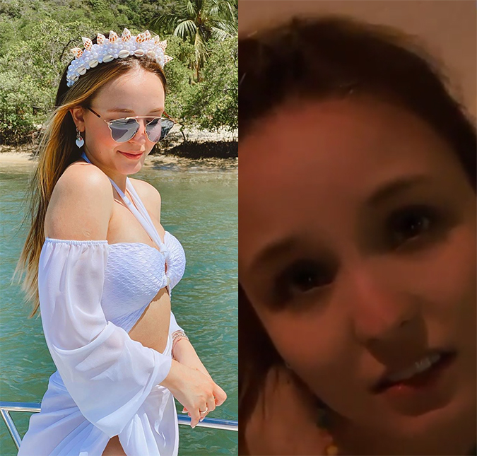 Couro cabeçudo? Larissa Manoela reclama de queimadura de sol e diverte a <i>web</i>
