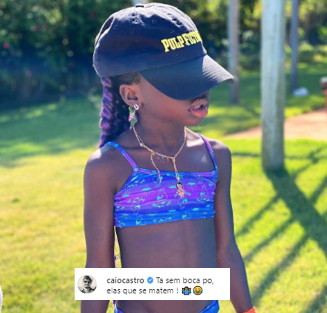 Caio Castro comenta na foto da filha de Giovanna Ewbank e divide opiniões