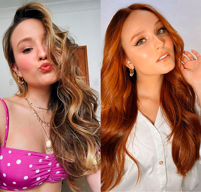 Larissa Manoela surpreende ao mudar o visual e fica ruiva; confira!