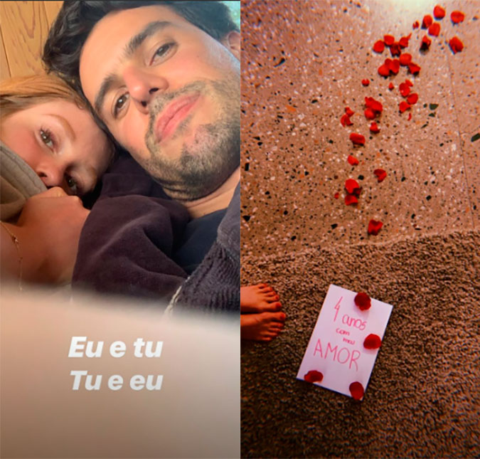 Marina Ruy Barbosa ganha surpresa do marido em aniversário de quatro anos de namoro; confira!