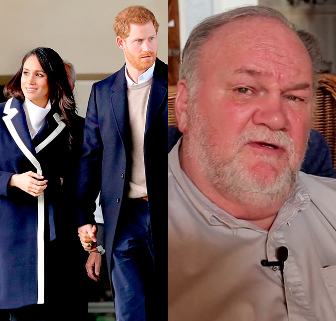 Thomas Markle diz que a família real <I>está em dívida com ele</I> e que Meghan Markle só poderá vê-lo de novo <I>embaixo da terra</I>