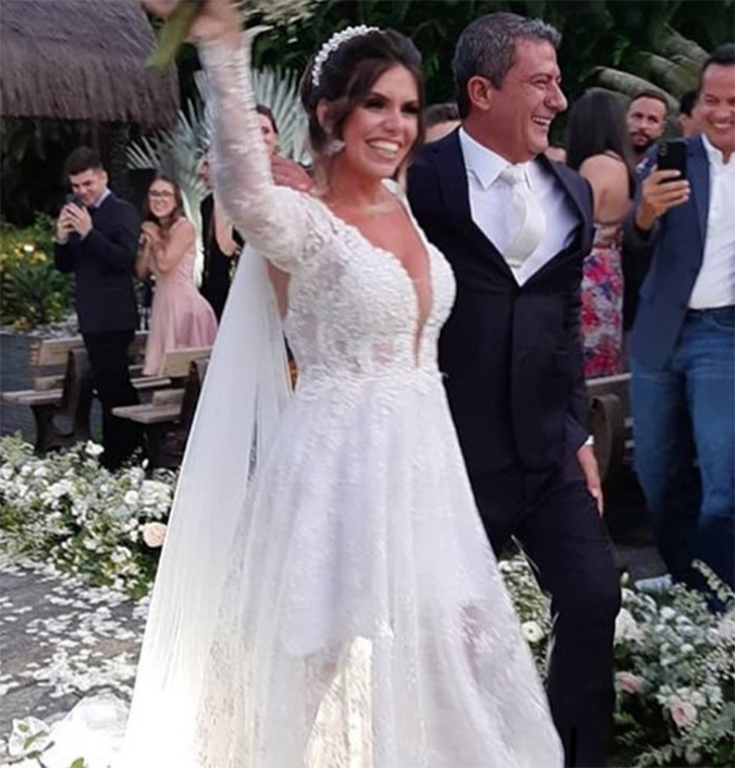 Tom Veiga, que interpreta Louro José, se casa no Rio de Janeiro