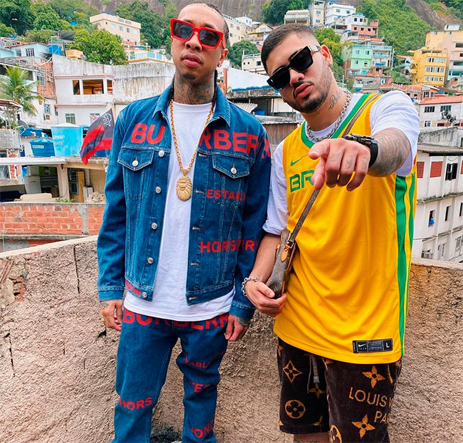 Em visita ao Brasil, <I>rapper</I> Tyga grava clipe com Kevinho e vai à festa na casa de Ludmilla!